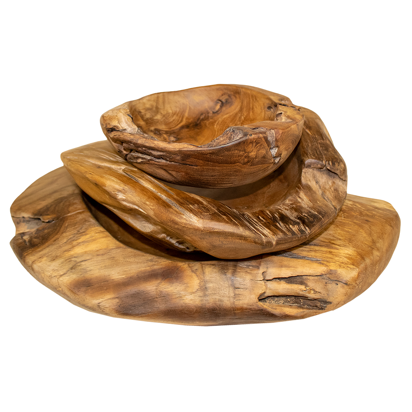 Schale aus Teak Ø 40 cm Schale aus Teak Ø 40 cm