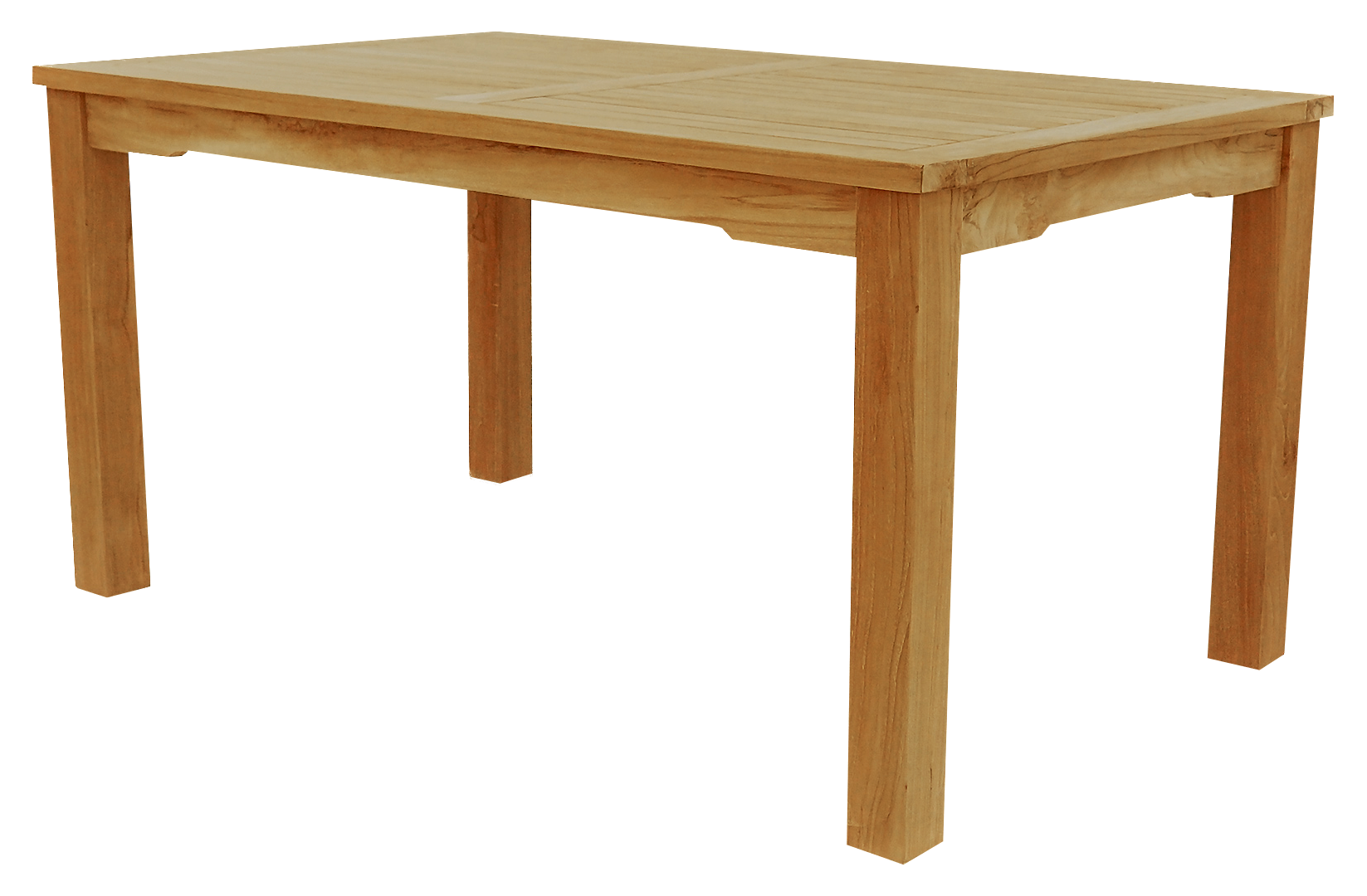 Gartentisch aus Teak – Serie München – 120 x 80 cm mit 6 x 6 cm Tischbeinen