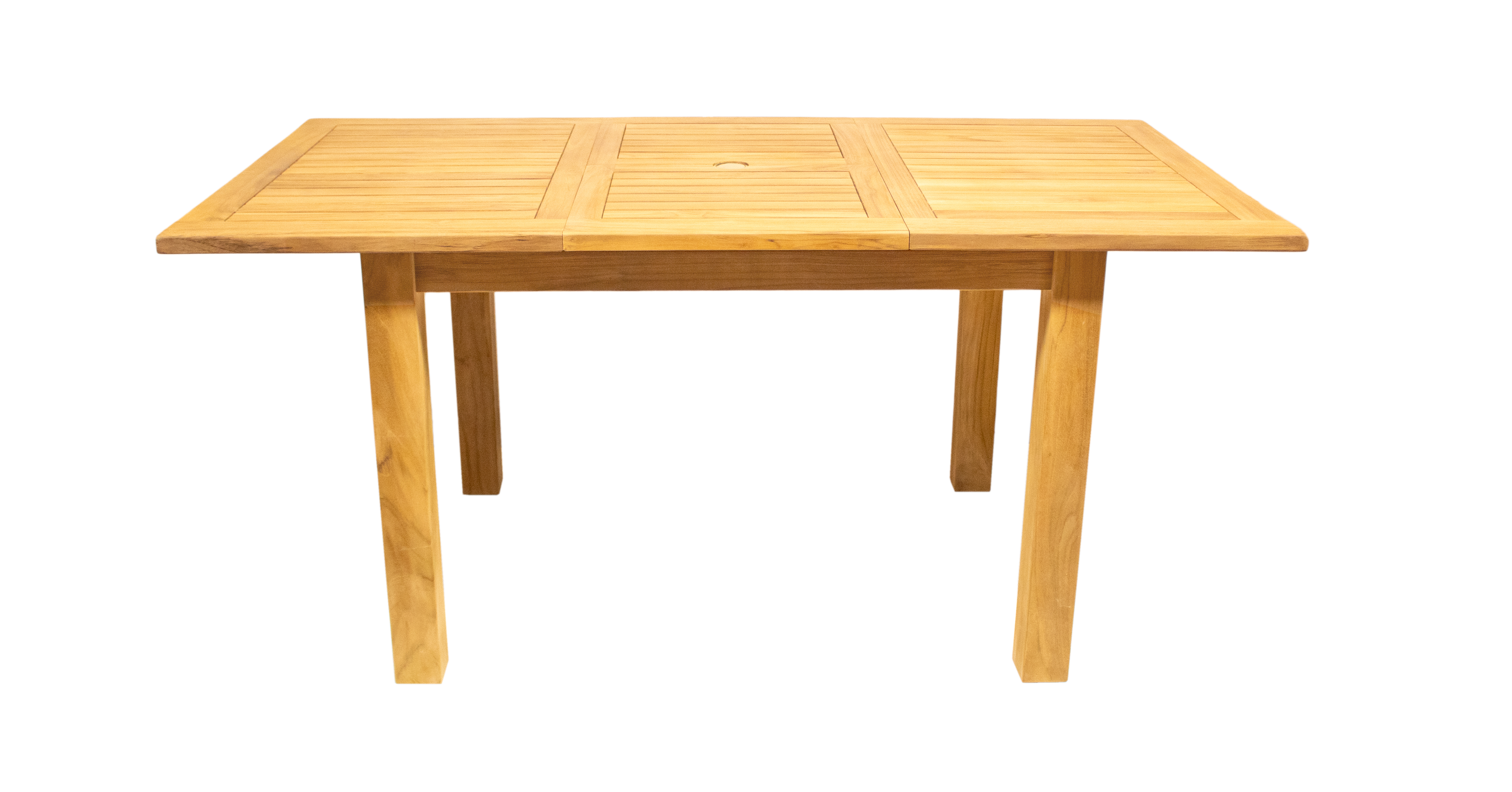 Teak Ausziehtisch – Serie Dresden – rechteckig 120–170 x 90 cm mit 8×8 cm Tischbeinen Teak Ausziehtisch – Serie Dresden – rechteckig 120–170 x 90 cm mit 8×8 cm Tischbeinen