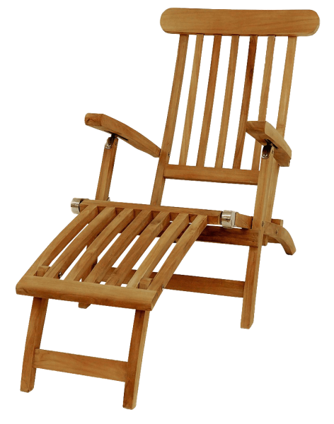 Liegestuhl aus Teak – Serie Mainz – klassischer Deckchair Liegestuhl aus Teak – Serie Mainz – klassischer Deckchair