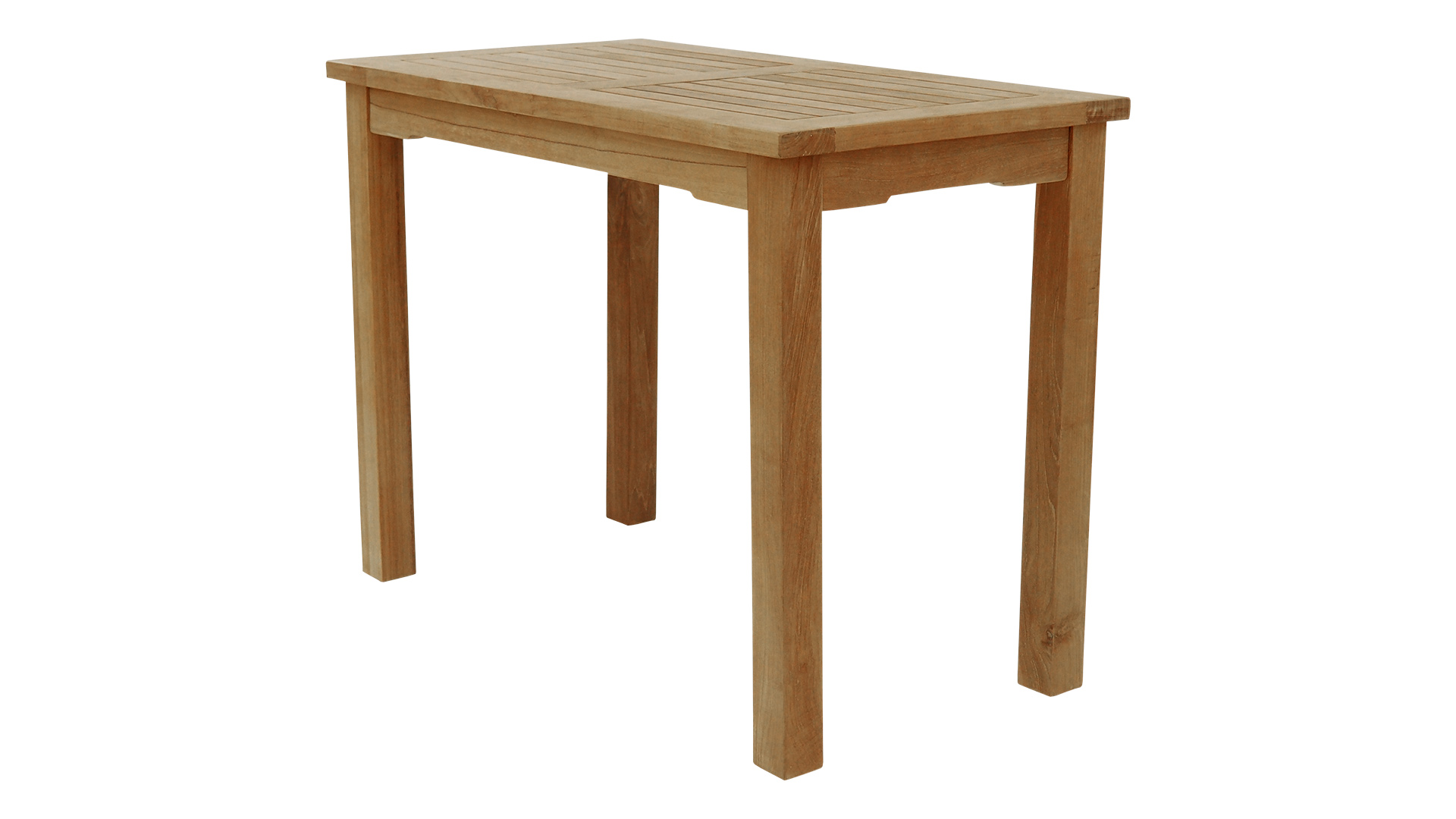 Gartentisch aus Teak – Serie München – 100 x 55 cm mit 6 x 6 cm Tischbeinen Gartentisch aus Teak – Serie München – 100 x 55 cm mit 6 x 6 cm Tischbeinen