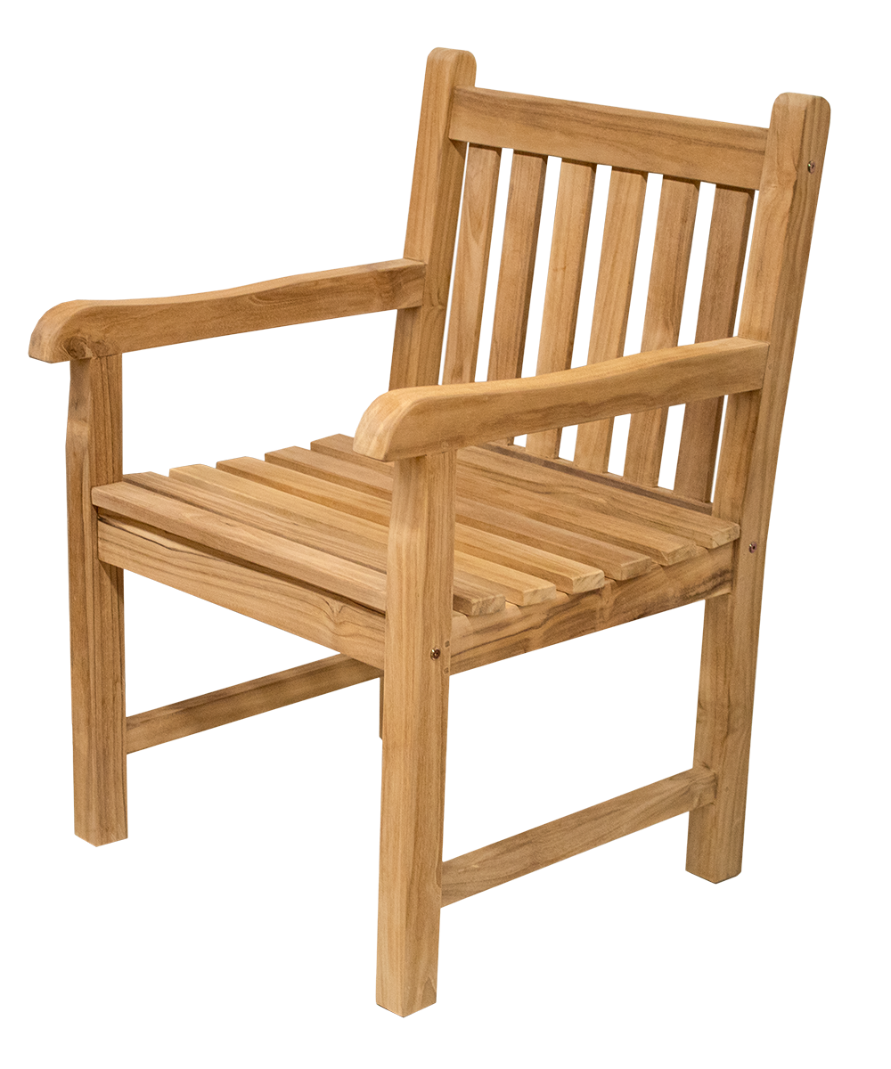 Gartensessel aus Teak – Serie Salzburg – mit Armlehne Gartensessel aus Teak – Serie Salzburg – mit Armlehne